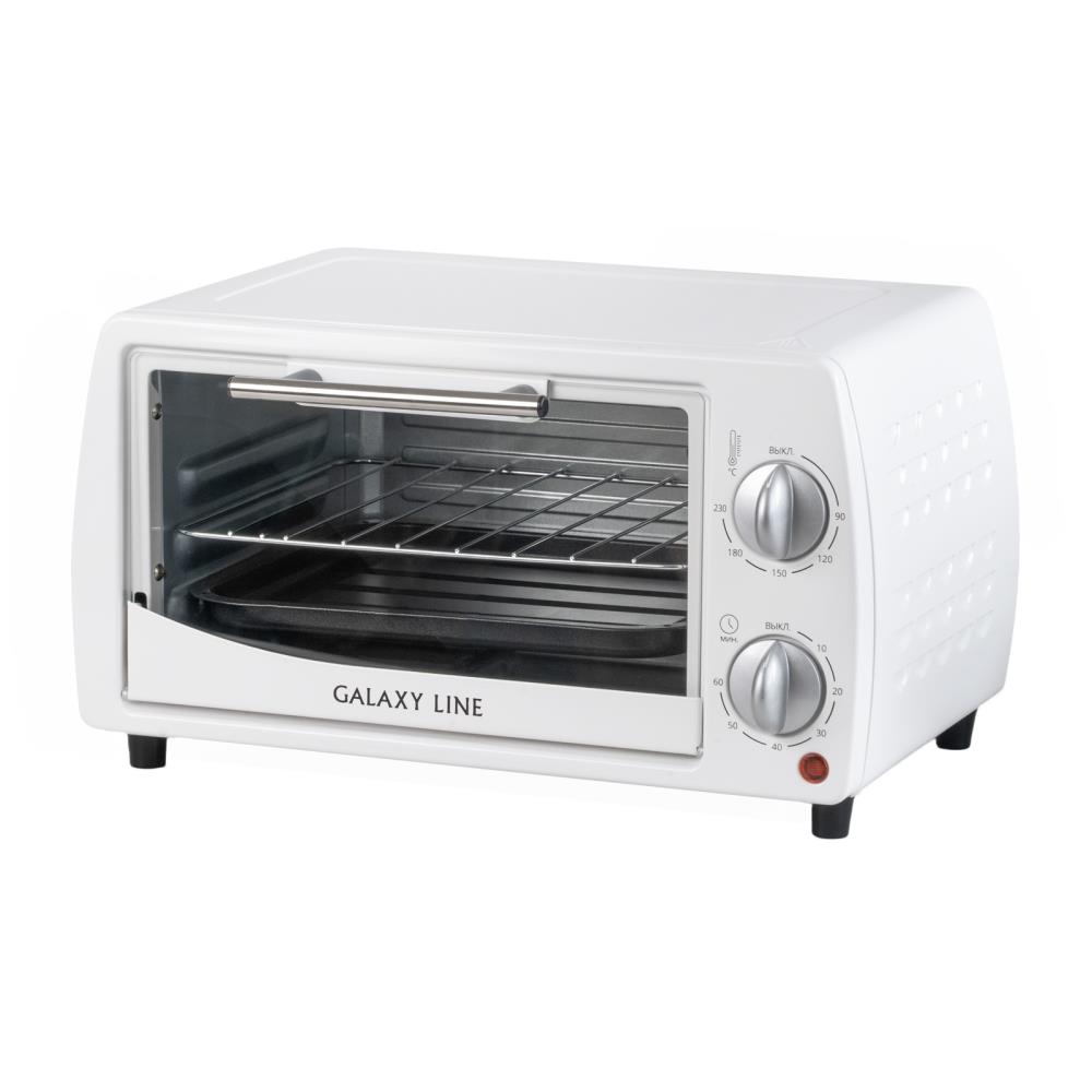 Духовой шкаф MINI 1000W 10L LINE GL 2626 WHITE GALAXY - оптом у дистрибьютора ELKO
