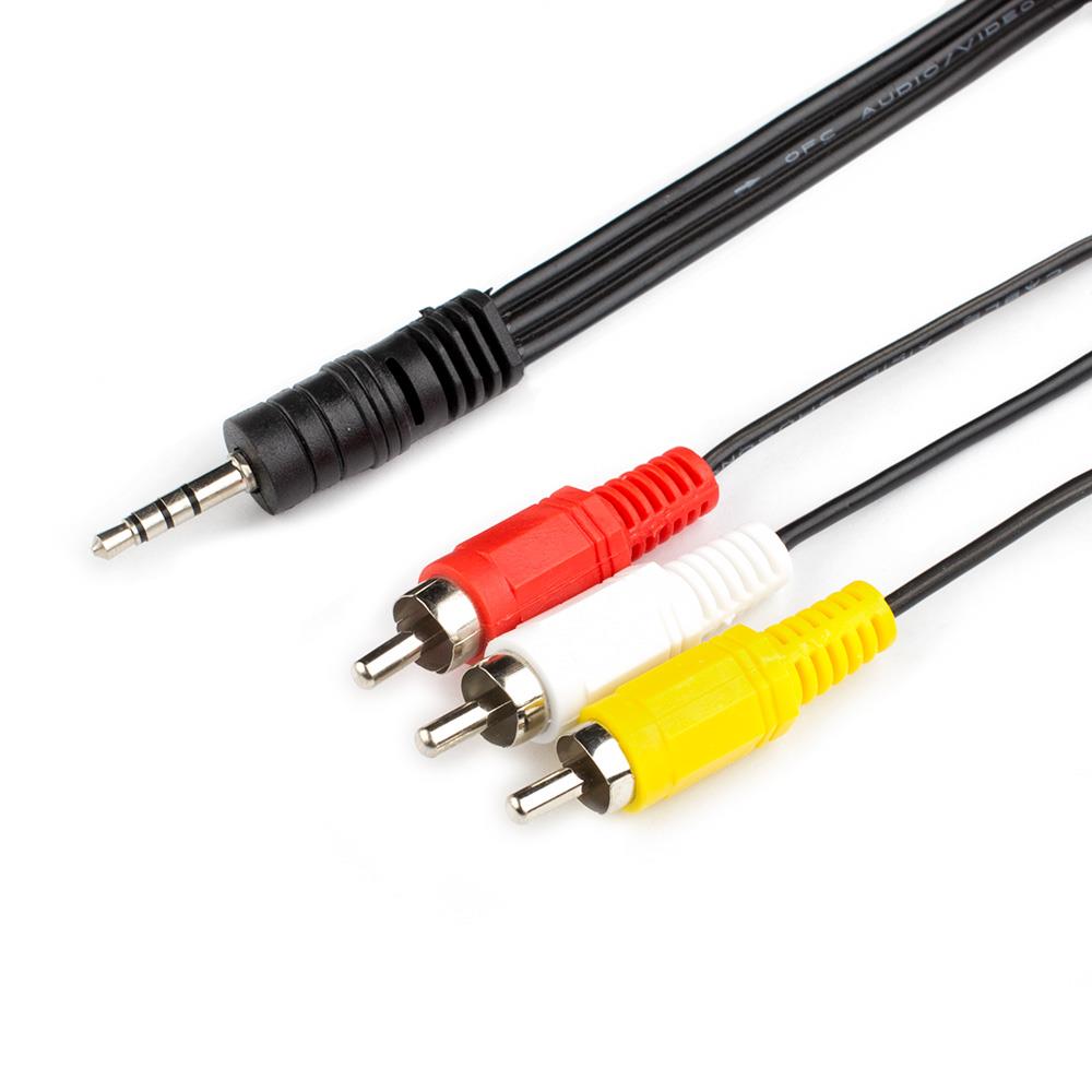 Кабель AUDIO-VIDEO 3RCA 1.8M AT7320 ATCOM - оптом у дистрибьютора ELKO