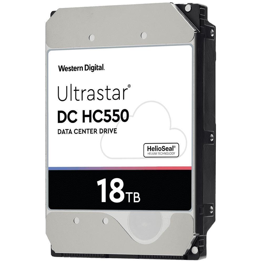 Жесткий диск SATA 18TB 7200RPM 6GB/S 512MB DC HC550 WUH721818ALE6L4_0F38467 WD - оптом у дистрибьютора ELKO