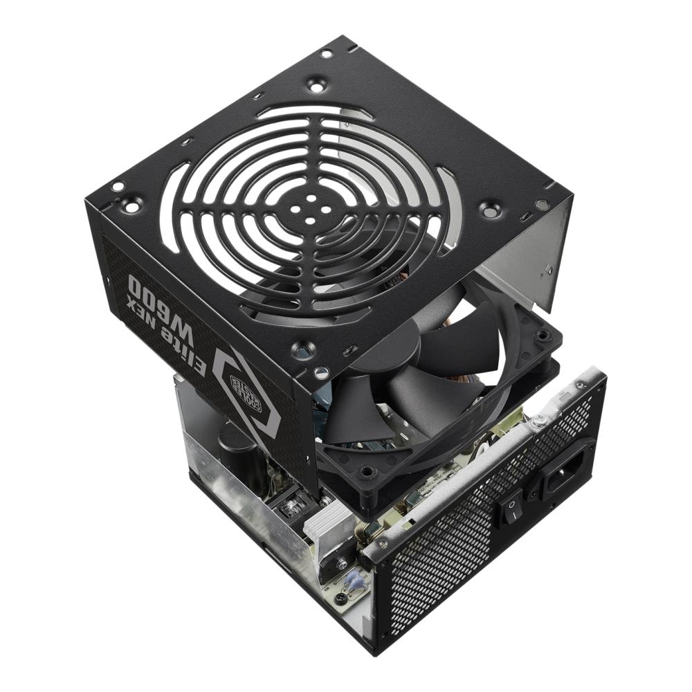 Блок питания ATX 12V Ver. 2.41, 600W, 80 Plus, APFC, 120mm fan, 24pin, 1x(4+4)pin, 2xPCI-E, 5xSATA, Elite Nex Series, MPW-5001-ACBW-BEU COOLER MASTER - оптом у дистрибьютора ELKO