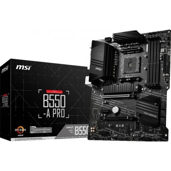 Материнская плата AMD B550 SAM4 MATX B550M-A PRO MSI - оптом у дистрибьютора ELKO