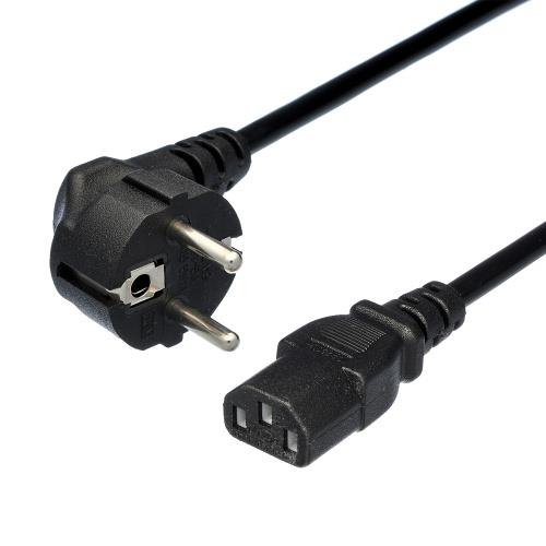 Кабель питания CEE 7/7-C13 1.2M 00-00024055 BLACK GOPOWER - оптом у дистрибьютора ELKO