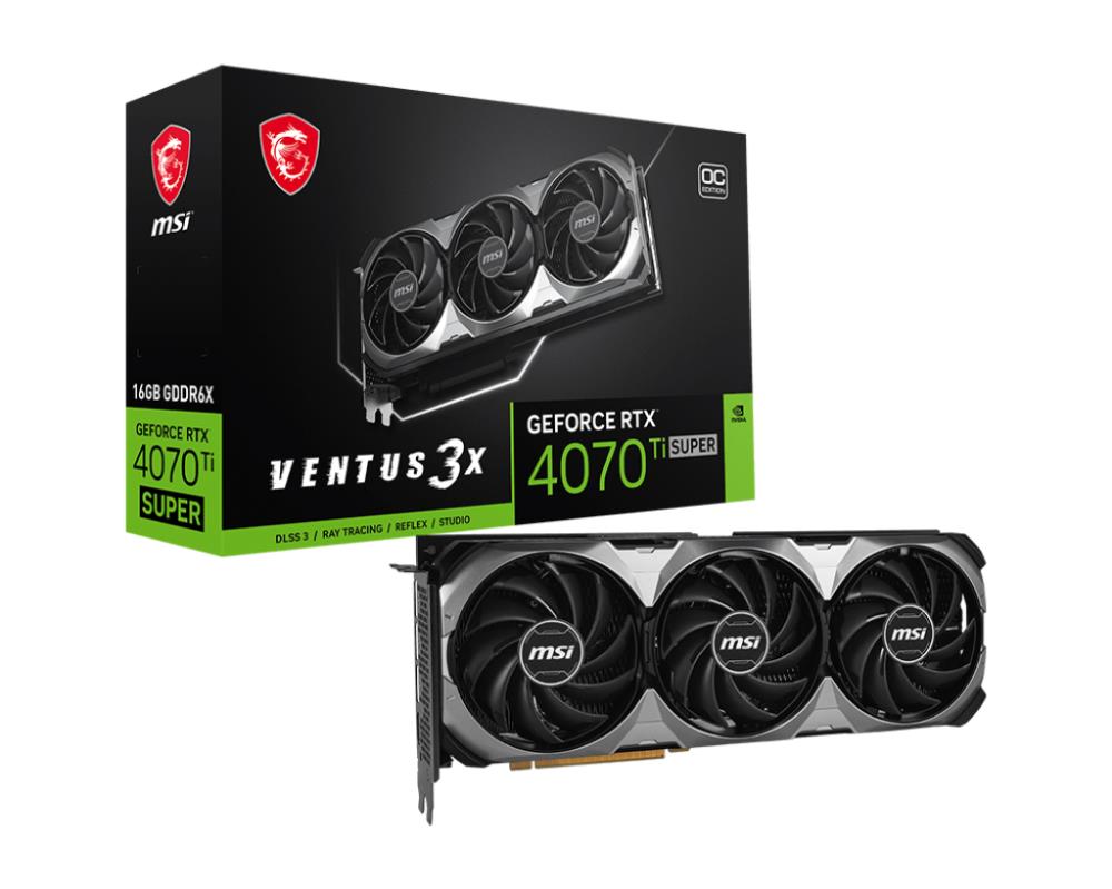 Видеокарта PCIE16 RTX4070TI SUPER 16G 4070 TI SUP 16G VENT 3X OC MSI 0 - оптом у дистрибьютора ABSOLUTETRADE