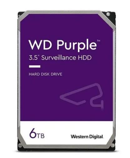 Жесткий диск SATA 6TB 6GB/S 256MB PURPLE WD64PURZ WDC 0 - оптом у дистрибьютора ABSOLUTETRADE