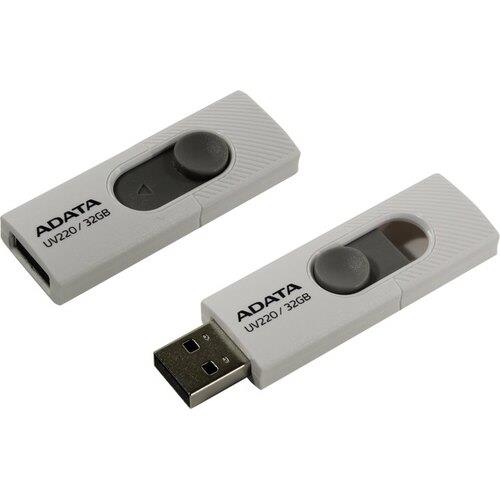 Флэш-накопитель 32GB AUV220-32G-RWHGY WHITE ADATA - оптом у дистрибьютора ELKO