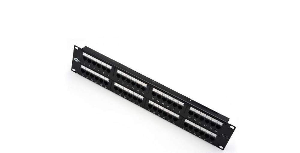 Патч-панель UTP 19" 2U 48XRJ45 AT4852 ATCOM - оптом у дистрибьютора ELKO