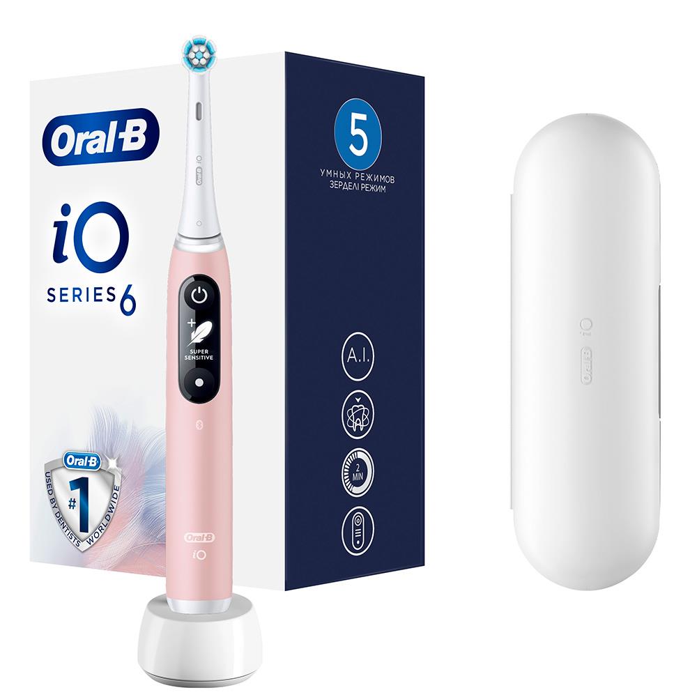 Электрическая зубная щетка IO6 PINK ORAL-B - оптом у дистрибьютора ELKO
