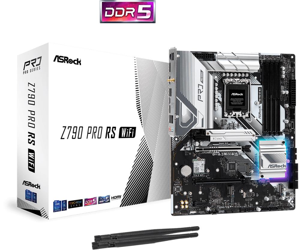 Материнская плата Z790 S1700 ATX Z790 PRO RS WIFI ASROCK - оптом у дистрибьютора ELKO
