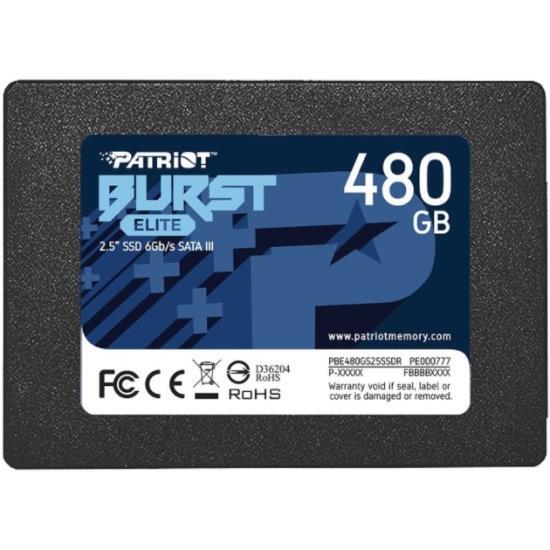 SSD жесткий диск SATA2.5" 480GB BURST E PBE480GS25SSDR PATRIOT - оптом у дистрибьютора ELKO