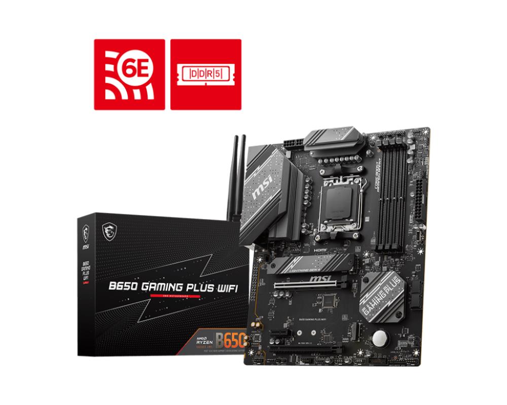 Материнская плата AMD B650 SAM5 ATX B650 GAMING PLUS WIFI MSI - оптом у дистрибьютора ELKO