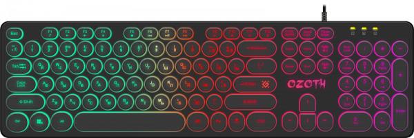 Клавиатура USB OZOTH GK-106 BLACK RU 45106 DEFENDER - оптом у дистрибьютора ELKO