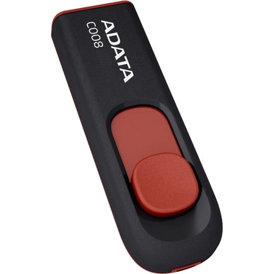 Флэш-накопитель USB2 32GB BLACK/RED AC008-32G-RKD ADATA - оптом у дистрибьютора ELKO