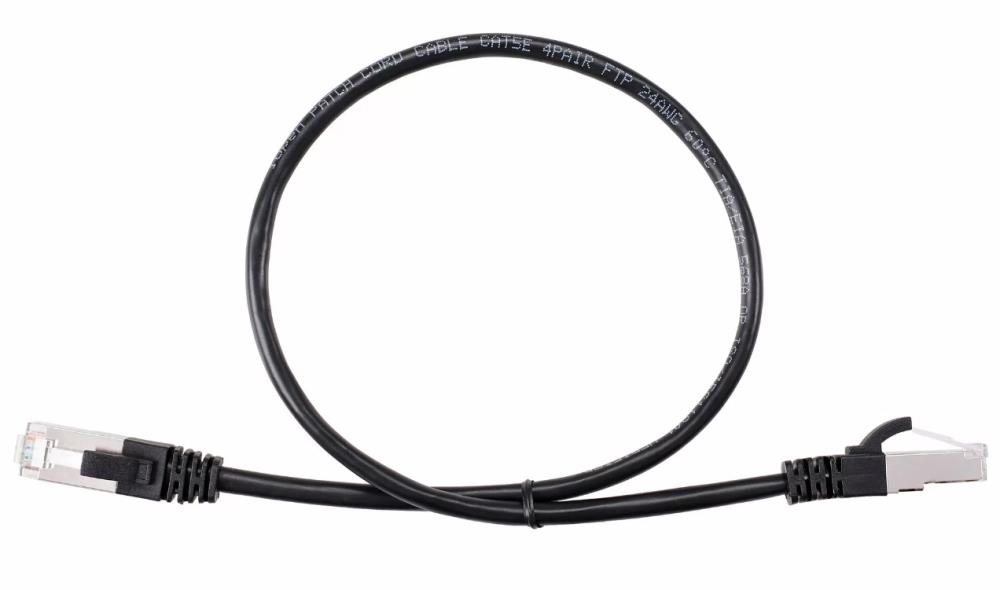 Кабель PATCH CAT5E FTP 0.5M ANP522B-BK-0.5M BLACK AOPEN - оптом у дистрибьютора ELKO