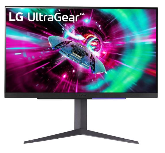 Монитор LG 27" 27GR93U-B Gray/Violet, 16:9, IPS, 3840x2160, 1ms, 400cd, 144Hz, 2xHDMI, DP, 2xUSB, HAS - оптом у дистрибьютора ELKO