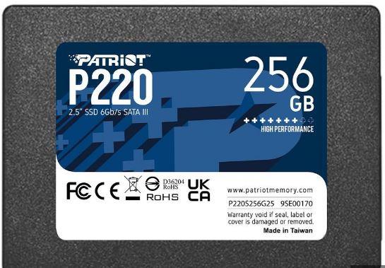 SSD жесткий диск SATA2.5" 256GB P220 P220S256G25 PATRIOT - оптом у дистрибьютора ELKO