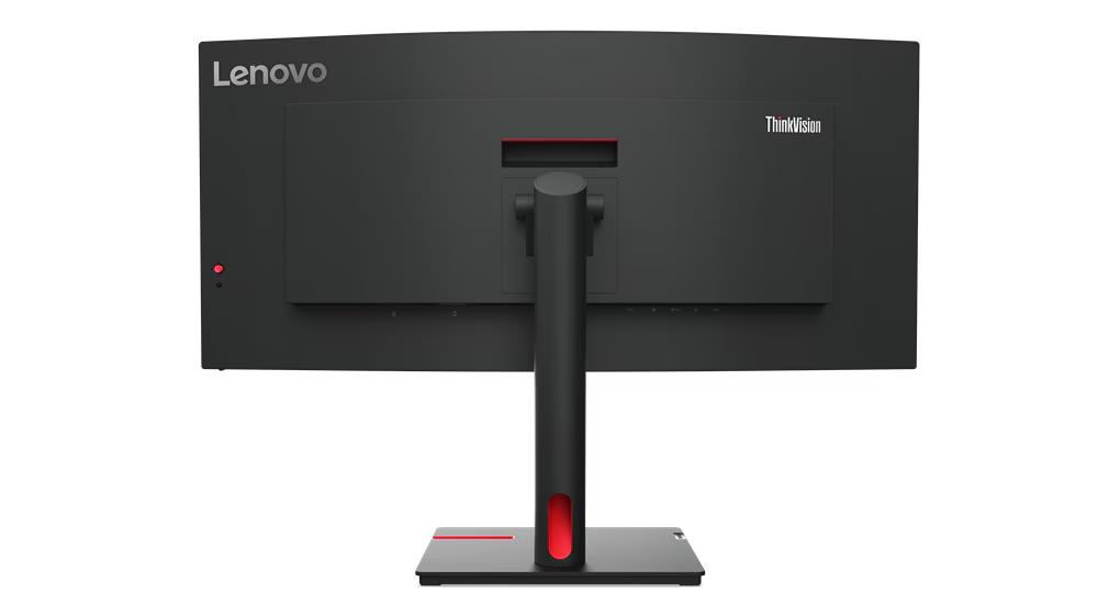 Монитор Lenovo 34" T34w-30 Black/Red Curved 1500R, 21:9, VA, 3440 x 1440, 4ms, 350cd, 60Hz, 1xHDMI, 1xDP, 4xUSB, USB-C, LAN, HAS - оптом у дистрибьютора ELKO