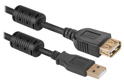 Кабель USB2 AM/AF 1.8M USB02-06PRO 87429 DEFENDER - оптом у дистрибьютора ELKO