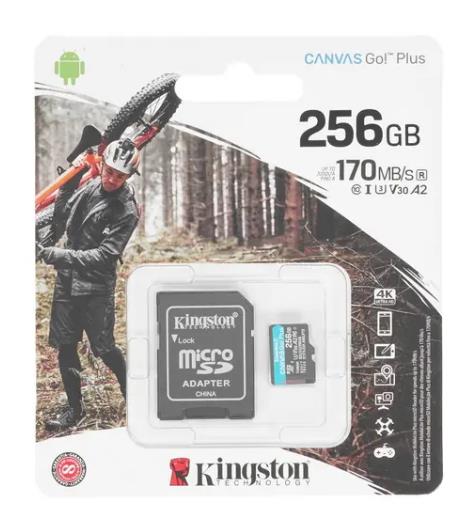 Карта памяти MICRO SDXC 256GB UHS-I W/ADAPTER SDCG3/256GB KINGSTON - оптом у дистрибьютора ELKO