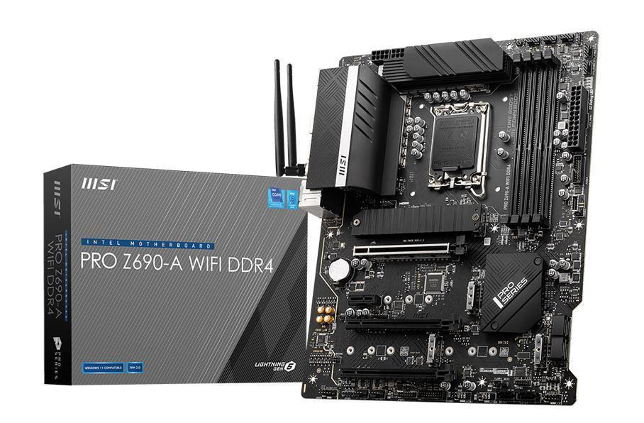 Материнская плата Z690 S1700 ATX PRO Z690-A WIFI DDR4 MSI - оптом у дистрибьютора ELKO