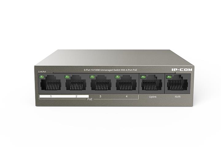 Сетевой коммутатор TENDA 6x10Base-T / 100Base-TX PoE порты 4 63 Вт F1106P-4-63W - оптом у дистрибьютора ELKO