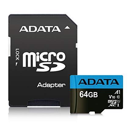 Карта памяти MICRO SDXC 64GB CLASS10 W/A AUSDX64GUICL10A1-RA1 ADATA - оптом у дистрибьютора ELKO