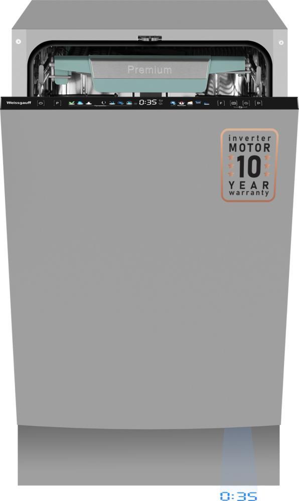 Встраиваемая посудомоечная машина 45CM BDW 4575 D INVERTER WEISSGAUFF - оптом у дистрибьютора ELKO