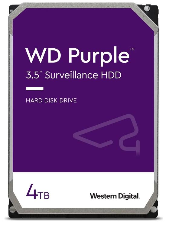 Жесткий диск SATA 4TB 6GB/S 256MB PURPLE WD43PURZ WDC 0 - оптом у дистрибьютора ABSOLUTETRADE