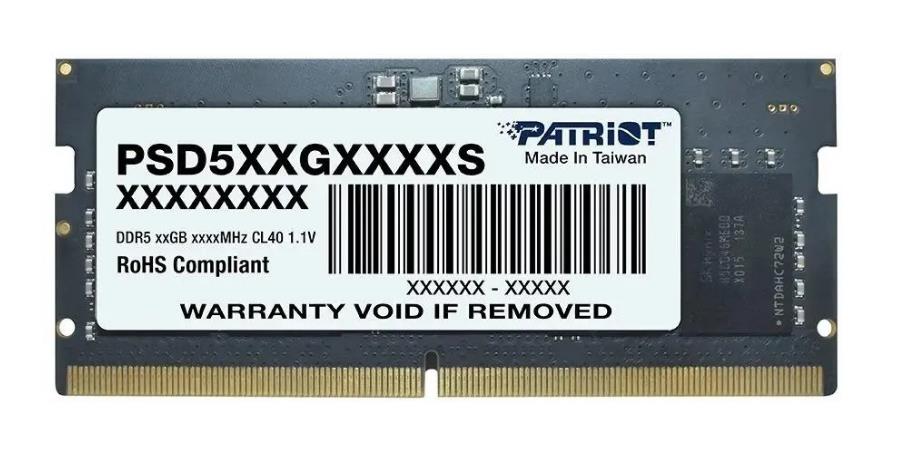 Модуль памяти для ноутбука SODIMM 16GB DDR5-4800 PSD516G480081S PATRIOT - оптом у дистрибьютора ELKO