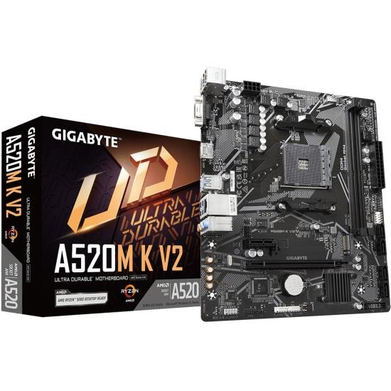 Материнская плата AMD A520 SAM4 MATX A520M K V2 1.1 GIGABYTE - оптом у дистрибьютора ELKO
