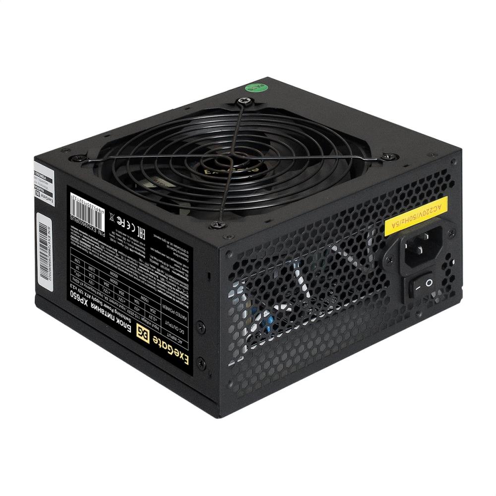 Блок питания ATX 650W PC 24PIN FAN 3SATA EX259603RUS-PC EXEGATE - оптом у дистрибьютора ELKO