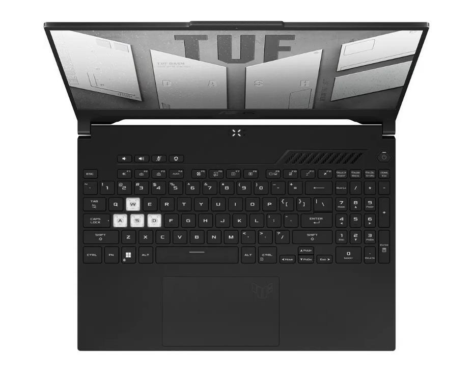 Ноутбук ASUS TUF Dash F15 FX517ZC-HN098W 15.6" 1920x1080/Intel Core i7-12650H/RAM 16Гб/SSD 512Гб/NVIDIA GeForce RTX 3050 4Гб/ENG|RUS/Windows 11 Home черный 2 кг 90NR09L3-M00EF0 - оптом у дистрибьютора ELKO