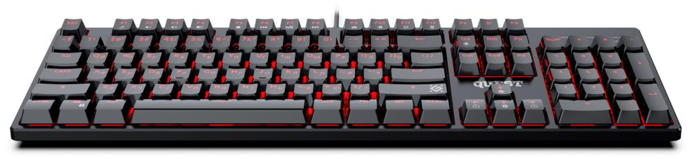 Клавиатура MECHANICAL QUEST GK-596 RU 45596 BLK DEFENDER 3 - оптом у дистрибьютора ABSOLUTETRADE 
