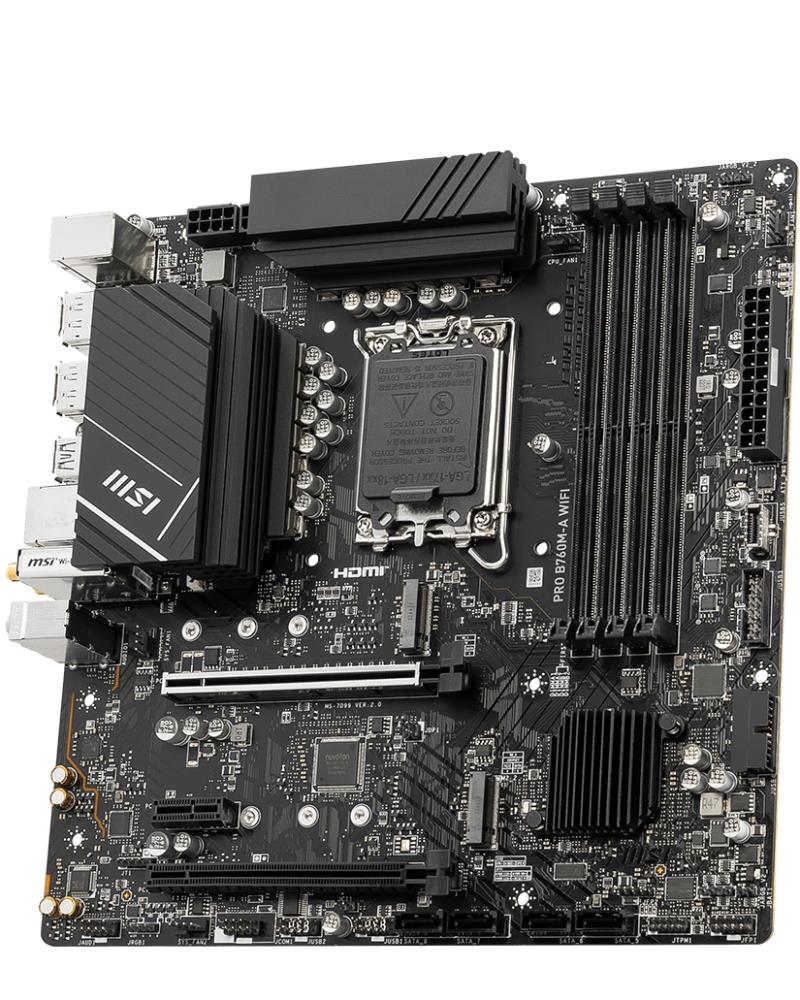 Материнская плата B760 S1700 MATX PRO B760M-A WIFI MSI - оптом у дистрибьютора ELKO