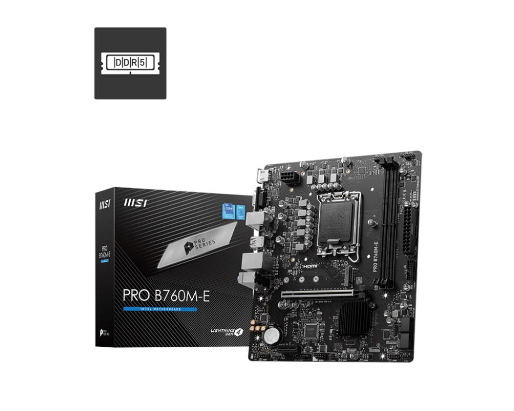 Материнская плата B760 S1700 MATX PRO B760M-E MSI - оптом у дистрибьютора ELKO