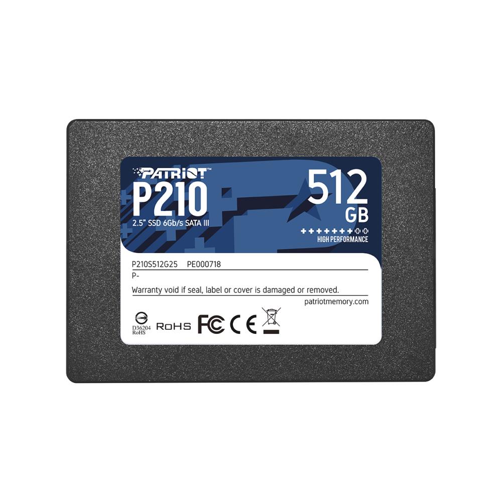 SSD жесткий диск SATA2.5" 512GB P210 P210S512G25 PATRIOT - оптом у дистрибьютора ELKO