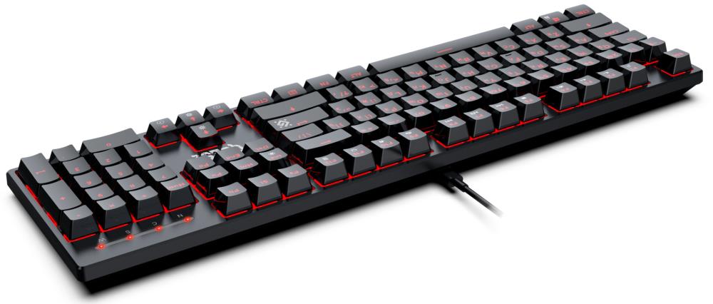 Клавиатура MECHANICAL QUEST GK-596 RU 45596 BLK DEFENDER 4 - оптом у дистрибьютора ABSOLUTETRADE 