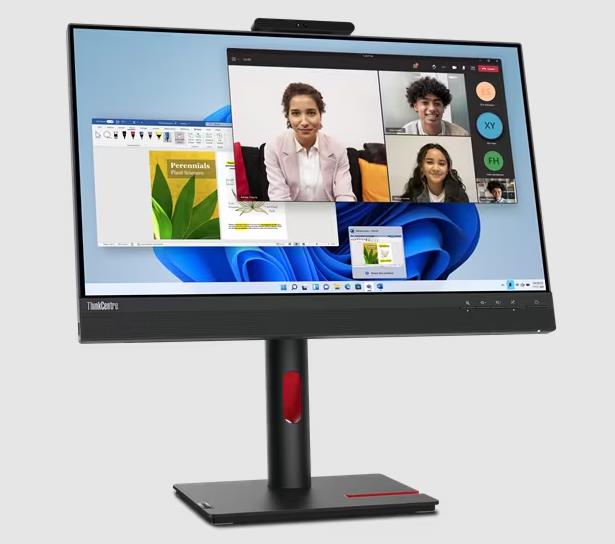 Монитор Lenovo 23.8" TIO 24 G5 Black/Red, 16:9, IPS, 1920x1080, 4ms, 250cd, 60Hz, 1xHDMI, 1xDP, 1xUSB, Camera FHD, SPK, HAS - оптом у дистрибьютора ELKO