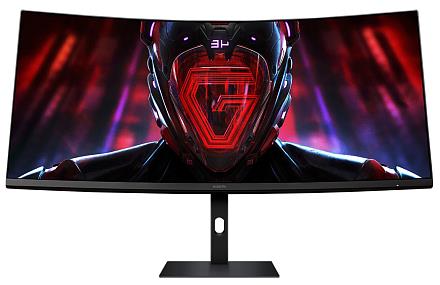 Монитор Xiaomi 34" G34WQi ELA5454EU Curved 1500R Black, 21:9, VA, 3440x1440, 1ms, 350cd, 180Hz, 2xHDMI, 2xDP, HAS - оптом у дистрибьютора ELKO