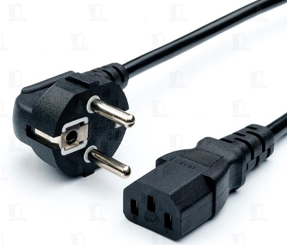 Кабель питания CEE 7/7-C13 3.0M 00-00027328 BLACK GOPOWER - оптом у дистрибьютора ELKO