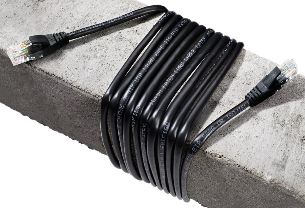Кабель PATCH CAT5E UTP 2M ANP511_2M_BK BLACK AOPEN - оптом у дистрибьютора ELKO