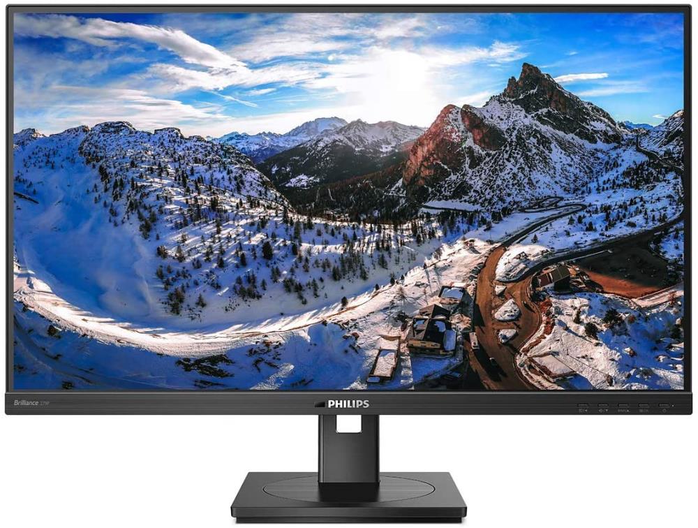 Монитор Philips 27" 279P1 Black, 16:9, IPS, 3840x2160, 4ms, 350cd, 60Hz, 2xHDMI, 1xDP, 1xUSB-C, 4xUSB, LAN, SPK, HAS - оптом у дистрибьютора ELKO