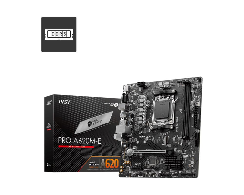 Материнская плата AMD A620 SAM5 MATX PRO A620M-E MSI - оптом у дистрибьютора ELKO