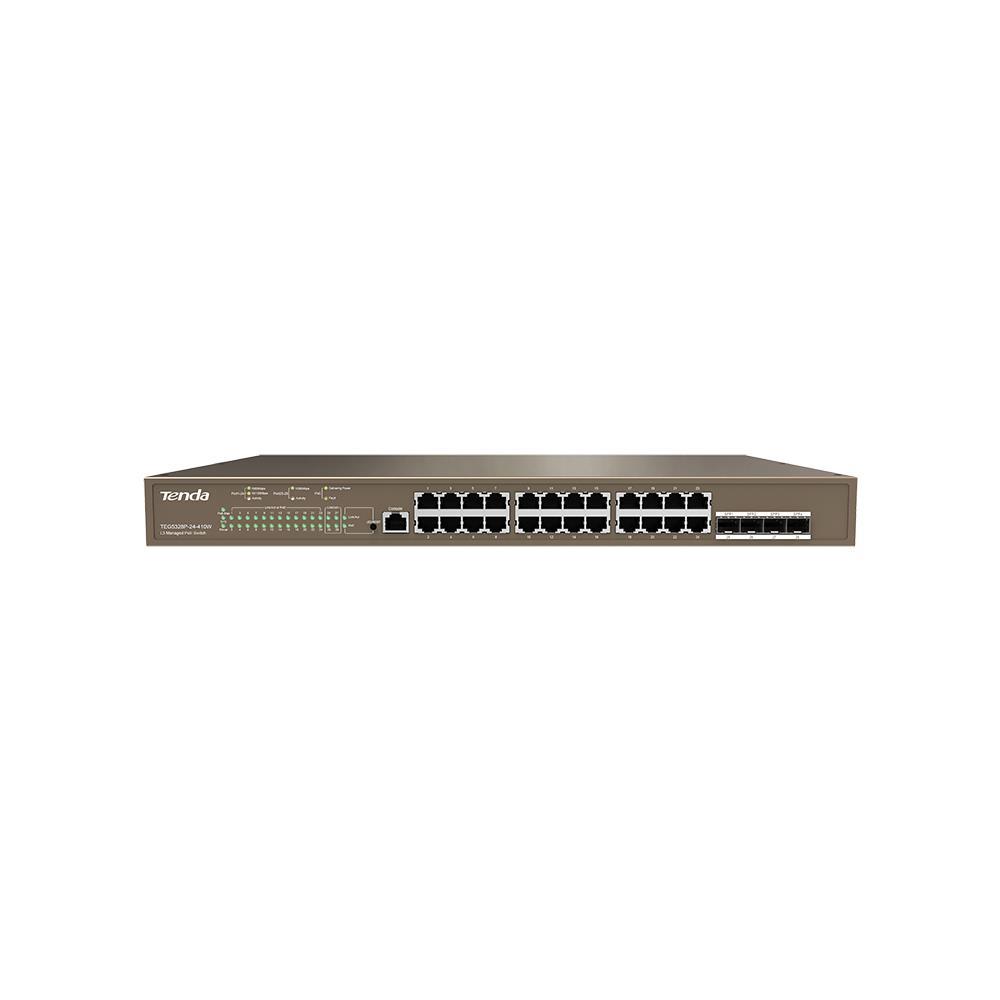Коммутатор 24PORT 1000M POE 4SFP G5328P-24-410W IP-COM - оптом у дистрибьютора ELKO