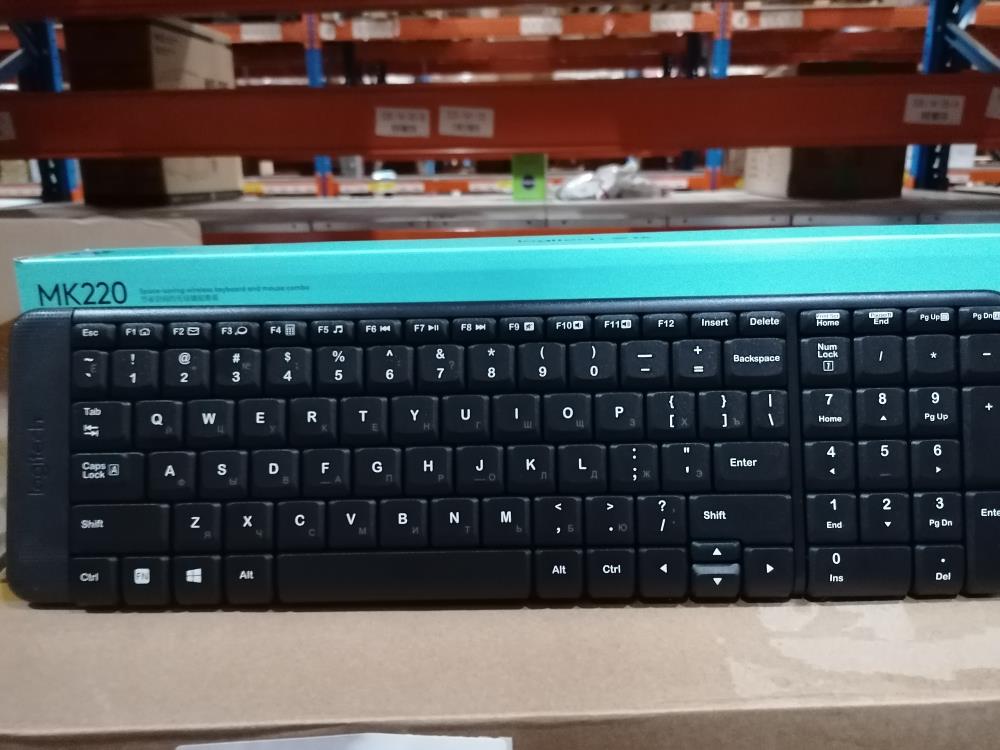 Клавиатура + мышка MK220 RUS BLACK 920-003236 LOGITECH - оптом у дистрибьютора ELKO