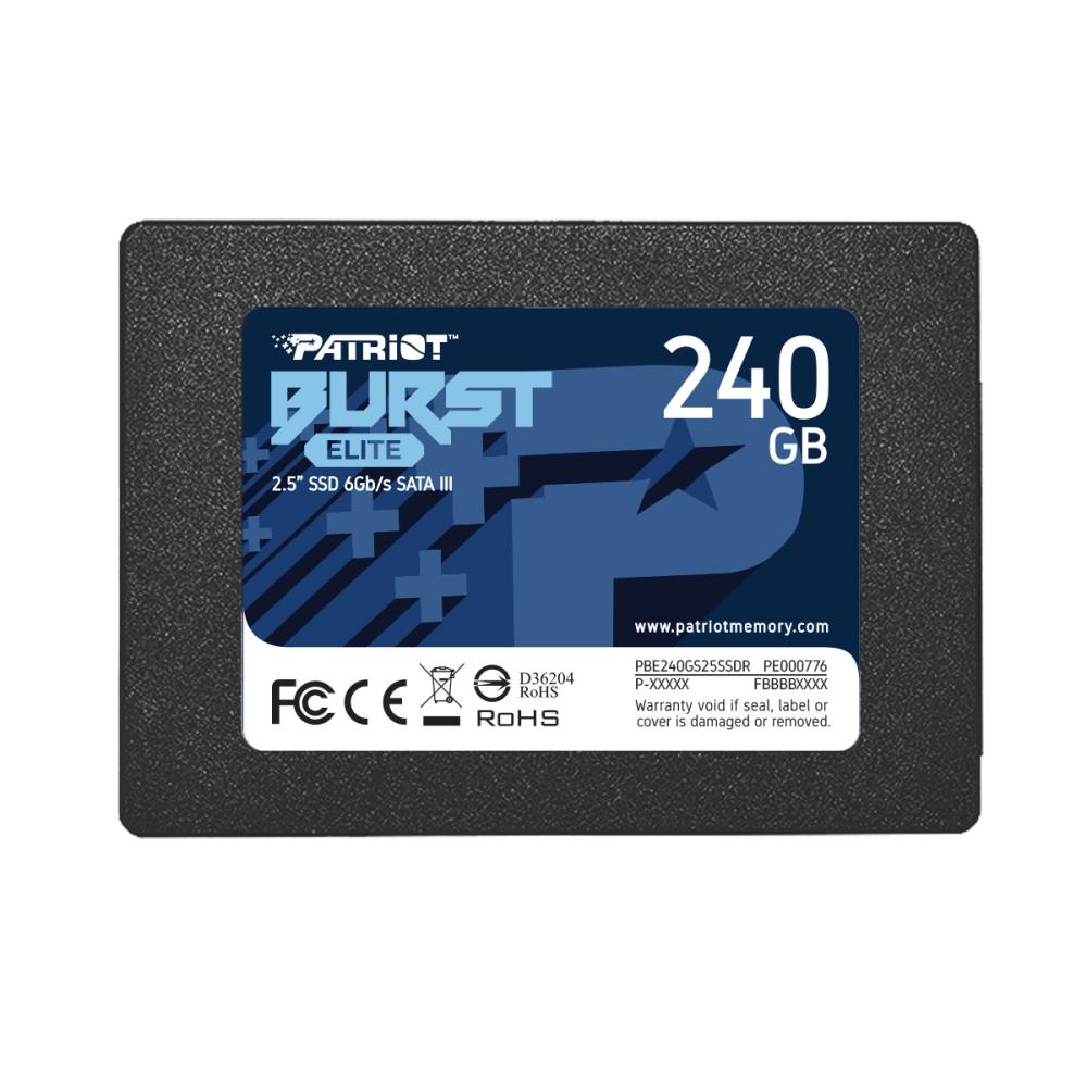 SSD жесткий диск SATA2.5" 240GB BURST E PBE240GS25SSDR PATRIOT - оптом у дистрибьютора ELKO